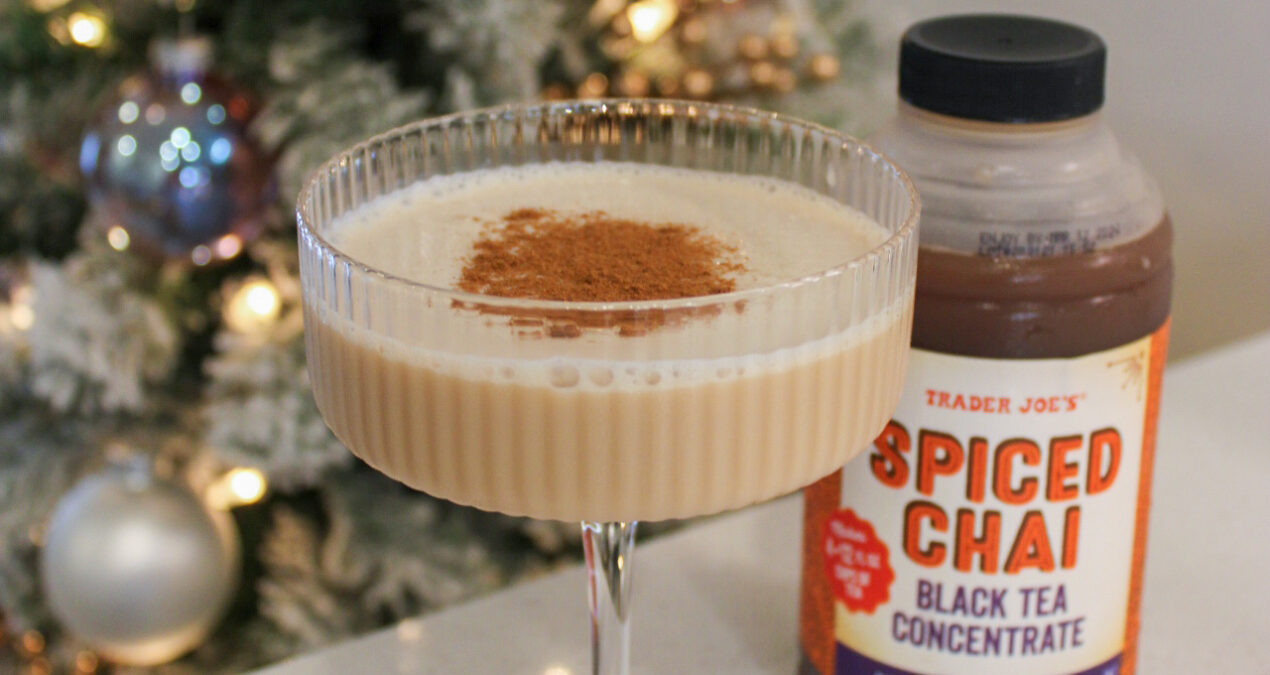 Tired of espresso martinis? Try a Dirty Chai-Tini!